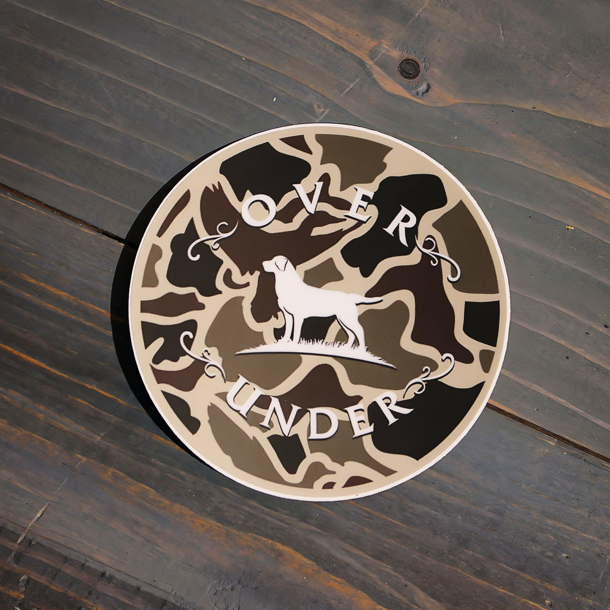 Duck Camo Logo Sticker