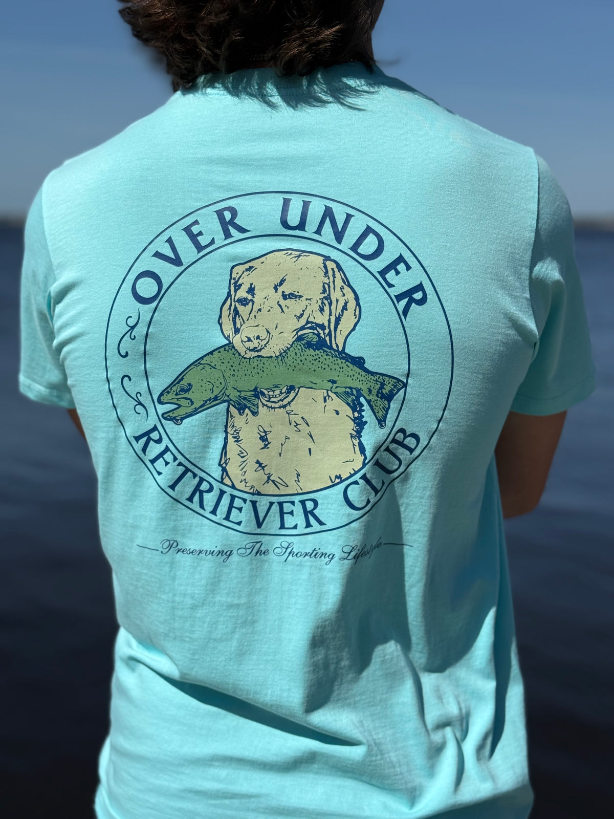 S/S Trout Dog T-Shirt Aqua