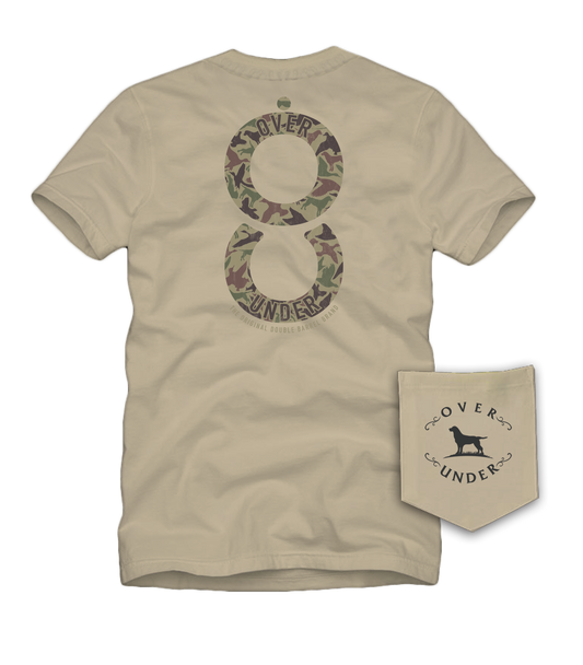 S/S Double Barrel Camo T-Shirt Khaki