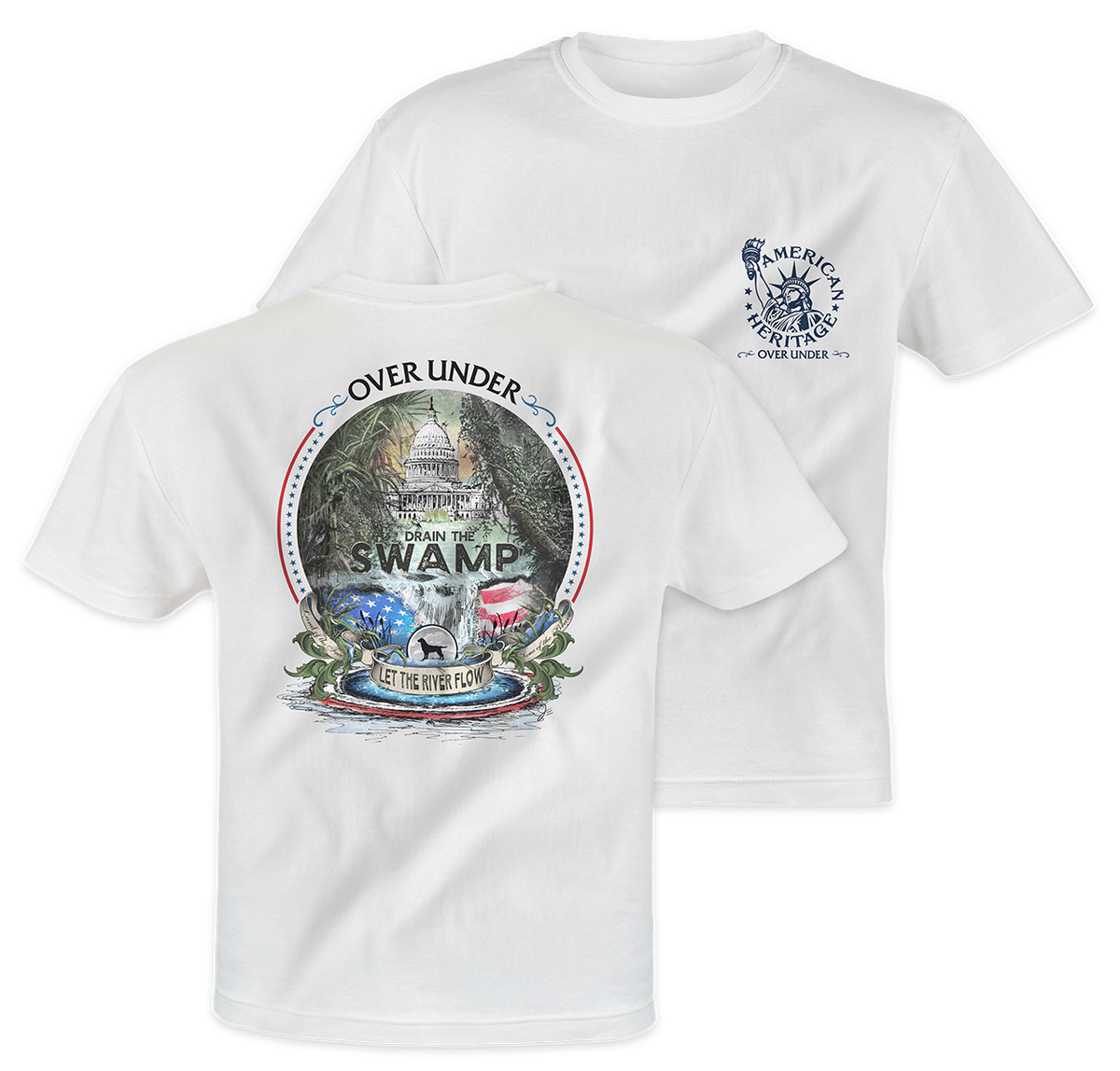 S/S Drain The Swamp T-Shirt White