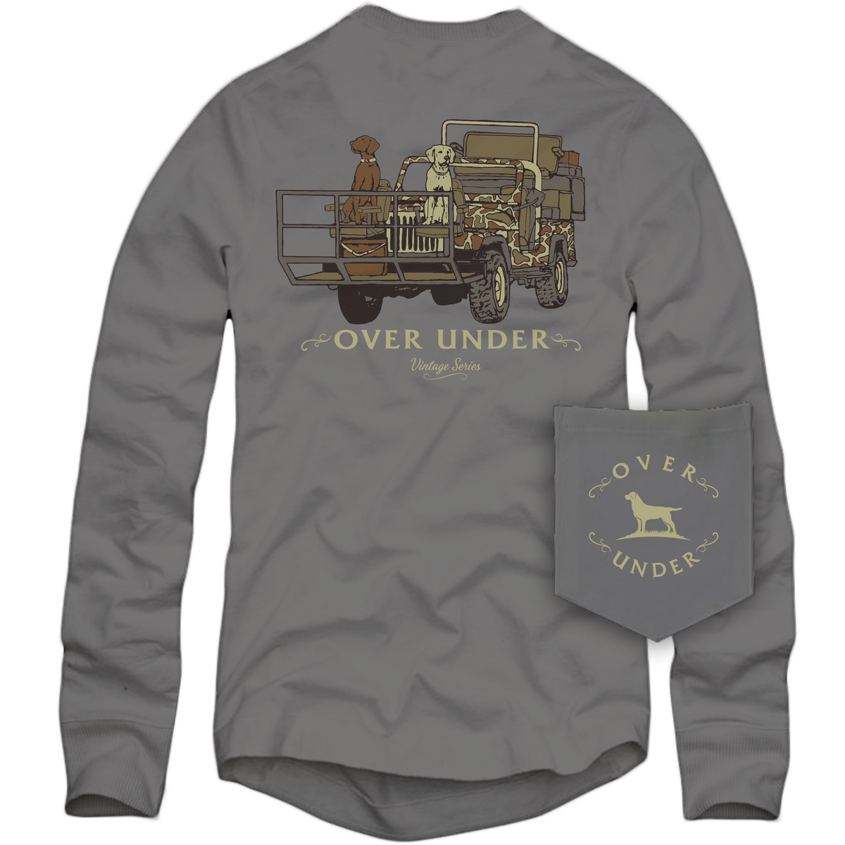 L/S Vintage Shotgun Rider T-Shirt Gray