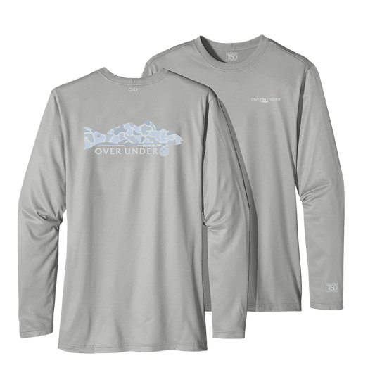 L/S Tidal Tech Water Camo Redfish Pearl Grey